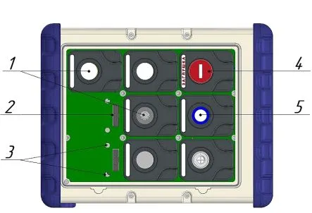Вид отсека датчиков газоанализатора