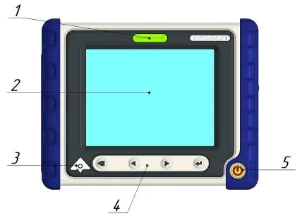 Вид газоанализатора спереди