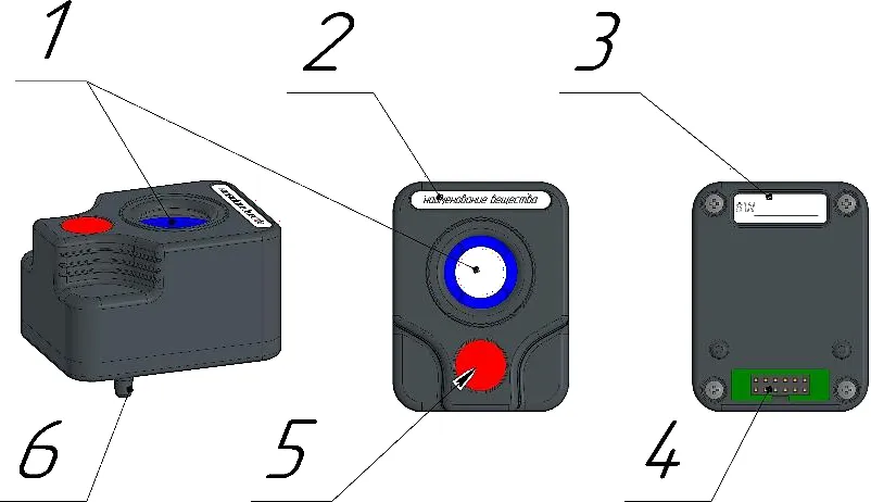 Устройство датчиков (сенсоров) газоанализатора