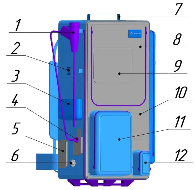 Фронтальный вид ТКП