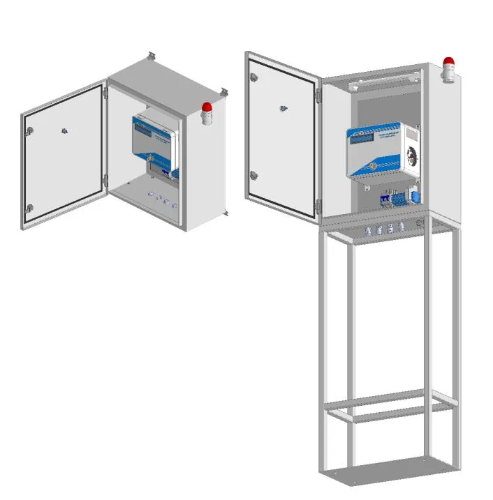 Общий вид ЩГК-1 с настенным крепежом и на стойке