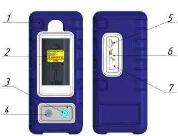 Вид газоанализатора слева и справа