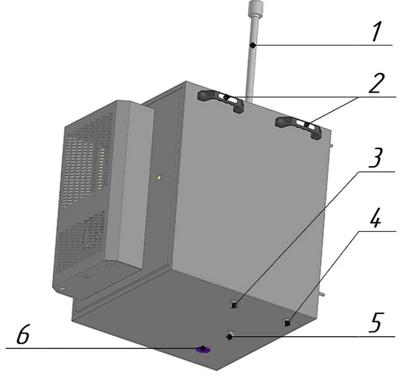 Пост в сборе – вид снизу